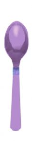 CUCHARA COLOR LAVANDA C/20 PAQ. C/6 PZAS.